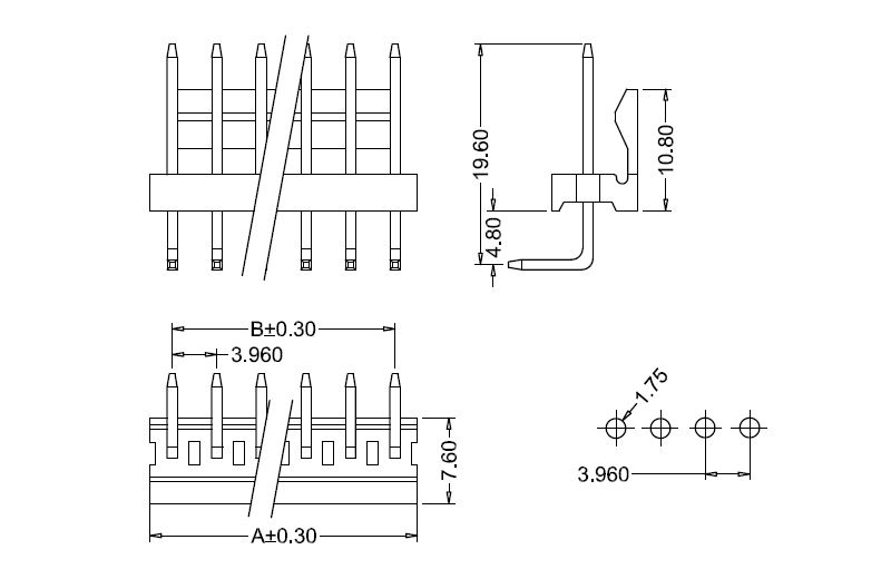 M3965R-N-K(S) Dimension ابعاد M3965R-NK(S).