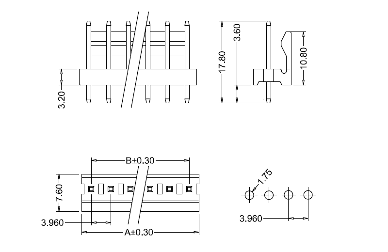 M3695-N-K(S) dimensions ابعاد M3695-NK(S).