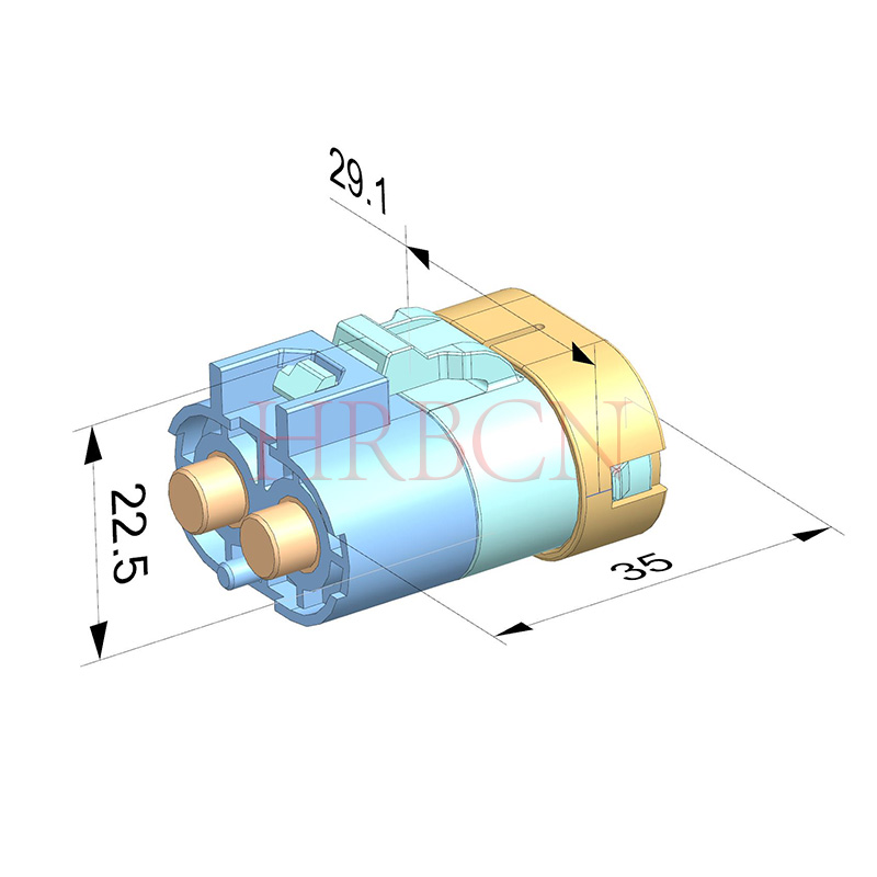 اتصال 2 پین سیم به برد 11.0 میلی متری ضد آب