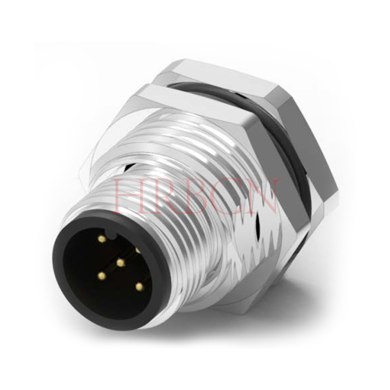 کانکتور دایره ای نر 3-5 قطبی پنل کدگذاری B-coding M12