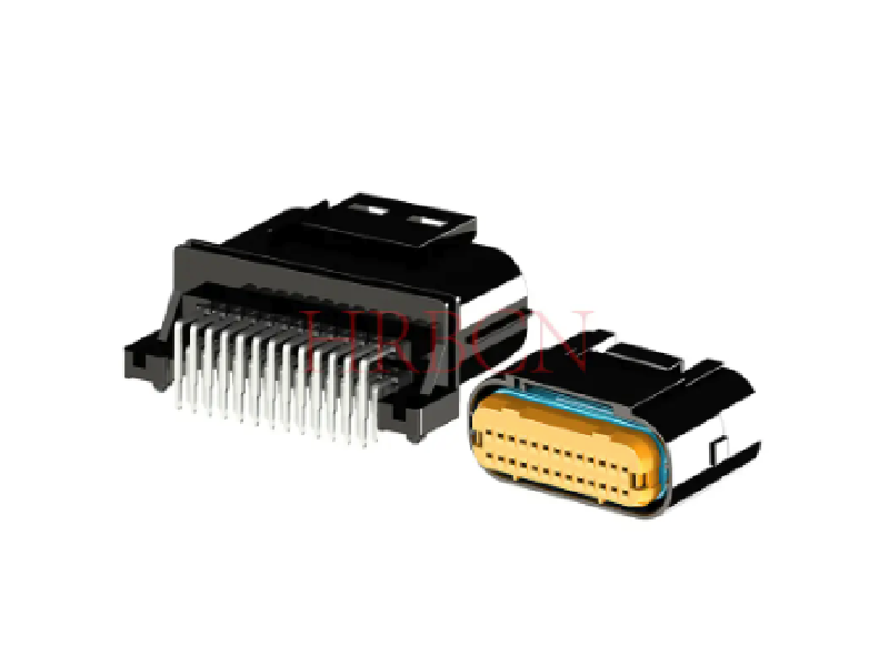 کانکتور ضد آب IP67 با سیم پیچ 2.5 میلی متری با طراحی زاویه راست