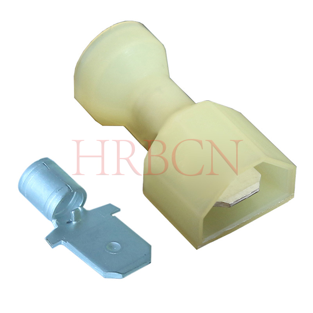 ترمینال نر عایق مستقیم 6.35 میلی متری HRB AWG12-10 | سری M6351