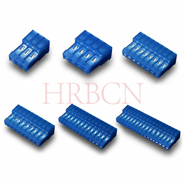 کانکتور انتهای بسته HRB 2.54 IDC بدون زبانه های قطبی